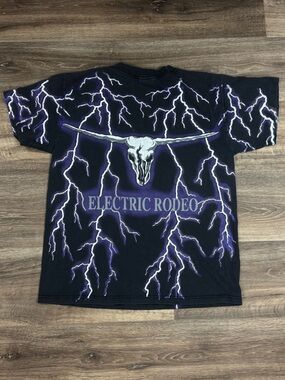Brooks & Dunn Electric Rodeo Vintage 90’s Lightning Tee Shirt Men’s Large